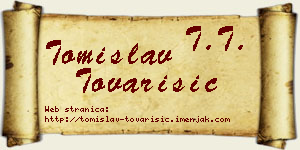 Tomislav Tovarišić vizit kartica